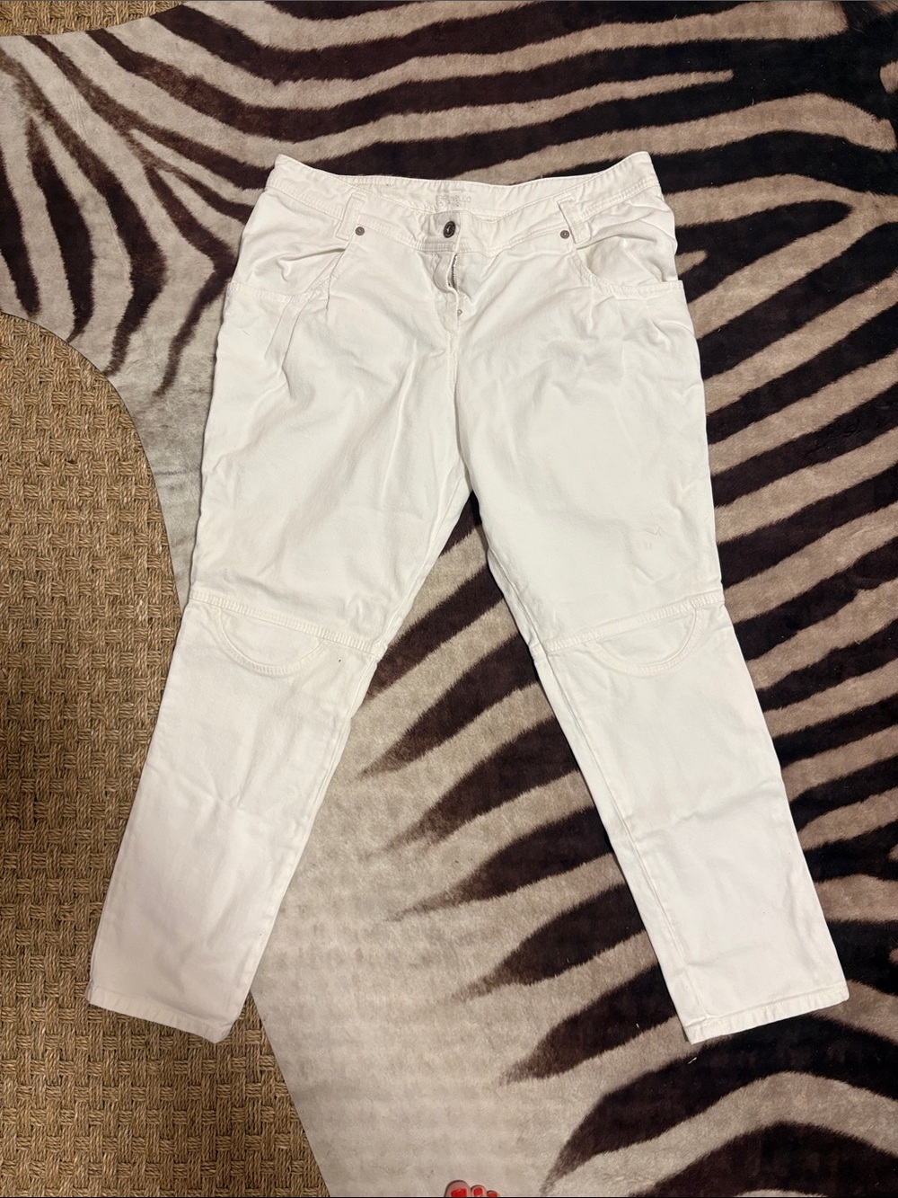 Brunello Cucinelli White Skinny Jeans